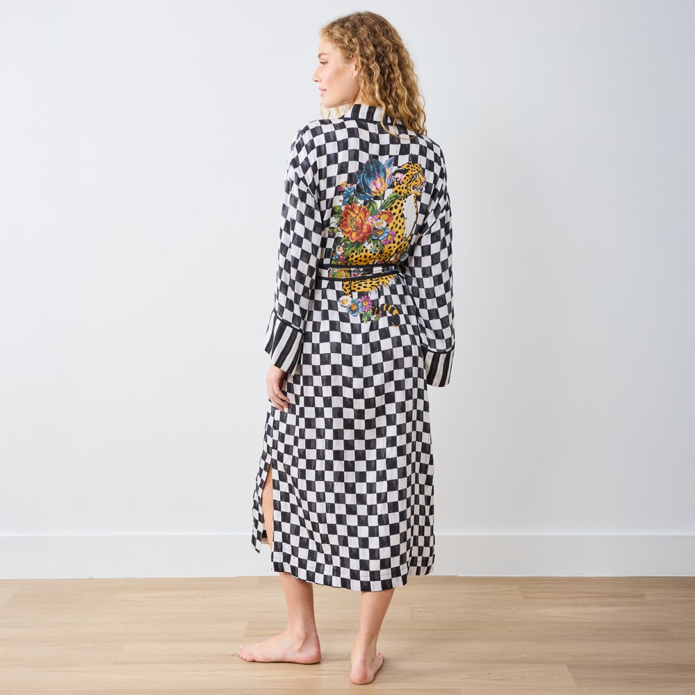 Courtly Flower Market Satin Robe - Image 13