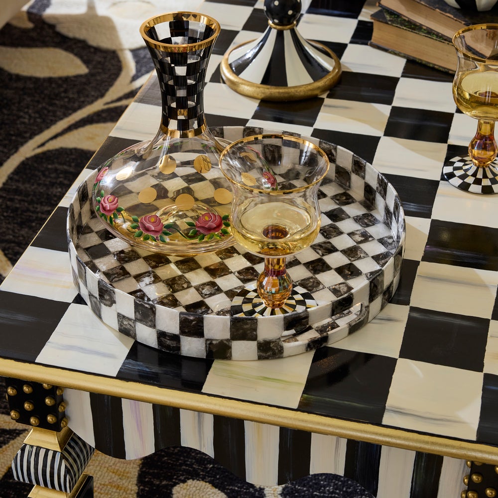 Courtly Check & Stripe Coffee Table - Image 9