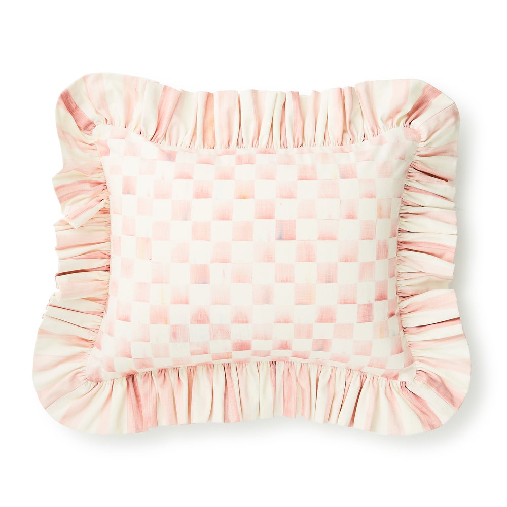 Check Ruffle Pillow - Image 11