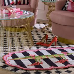 Alternative view of MACKENZIE-CHILDS Mackenzie-chilllds Patience Brewster Gloria Alligator 4?? Scalloped Rug