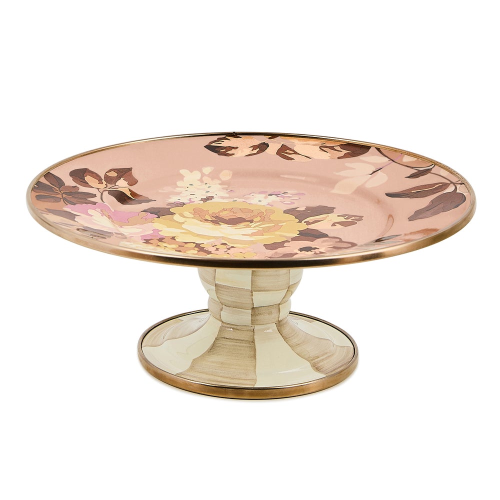 MACKENZIE-CHILDS Mackenzie-chilllds Floral Pedestal Platter - Image 8