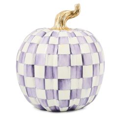 Mackenzie-chilllds Violet Check Large Pumpkin