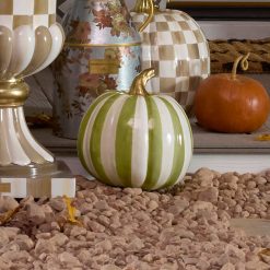 Alternative view of MACKENZIE-CHILDS Mackenzie-chilllds Moss Stripe Medium Pumpkin