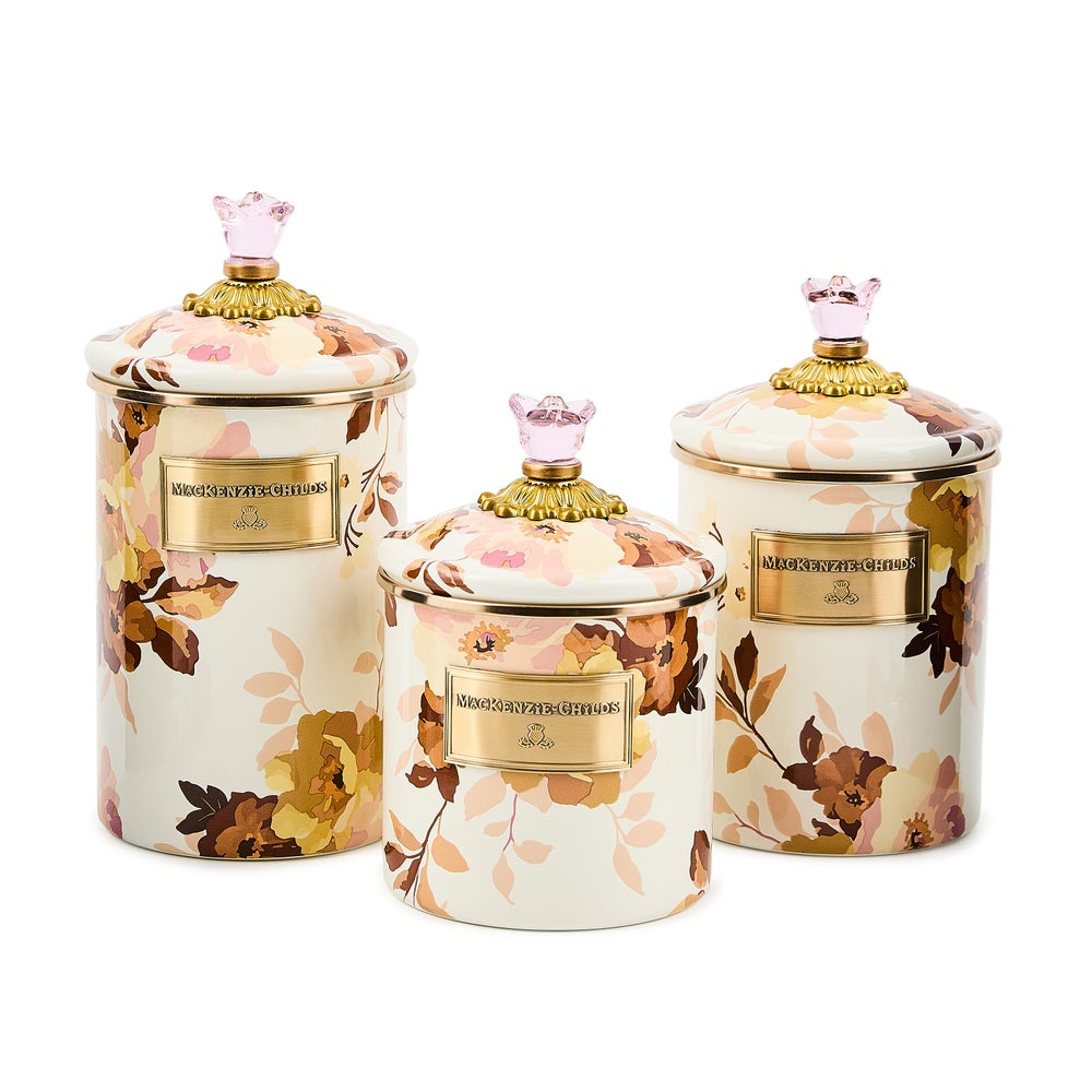 Mackenzie-chilllds Wild Rose White Canisters - Image 7