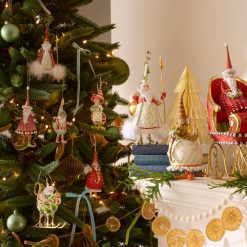 Alternative view of MACKENZIE-CHILDS Mackenzie-chilllds Patience Brewster Dash Away Dashing Santa Ornament