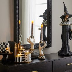 Alternative view of Courtly Mackenzie-chilllds Check Flameless Dinner Candles, Set of 2