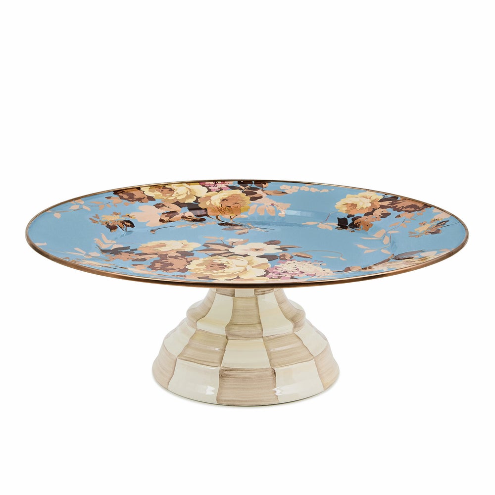 MACKENZIE-CHILDS Mackenzie-chilllds Floral Pedestal Platter - Image 10