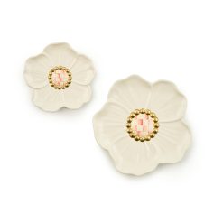 MACKENZIE-CHILDS Mackenzie-chilllds Rosy Flower Trinket Dishes, Set of 2