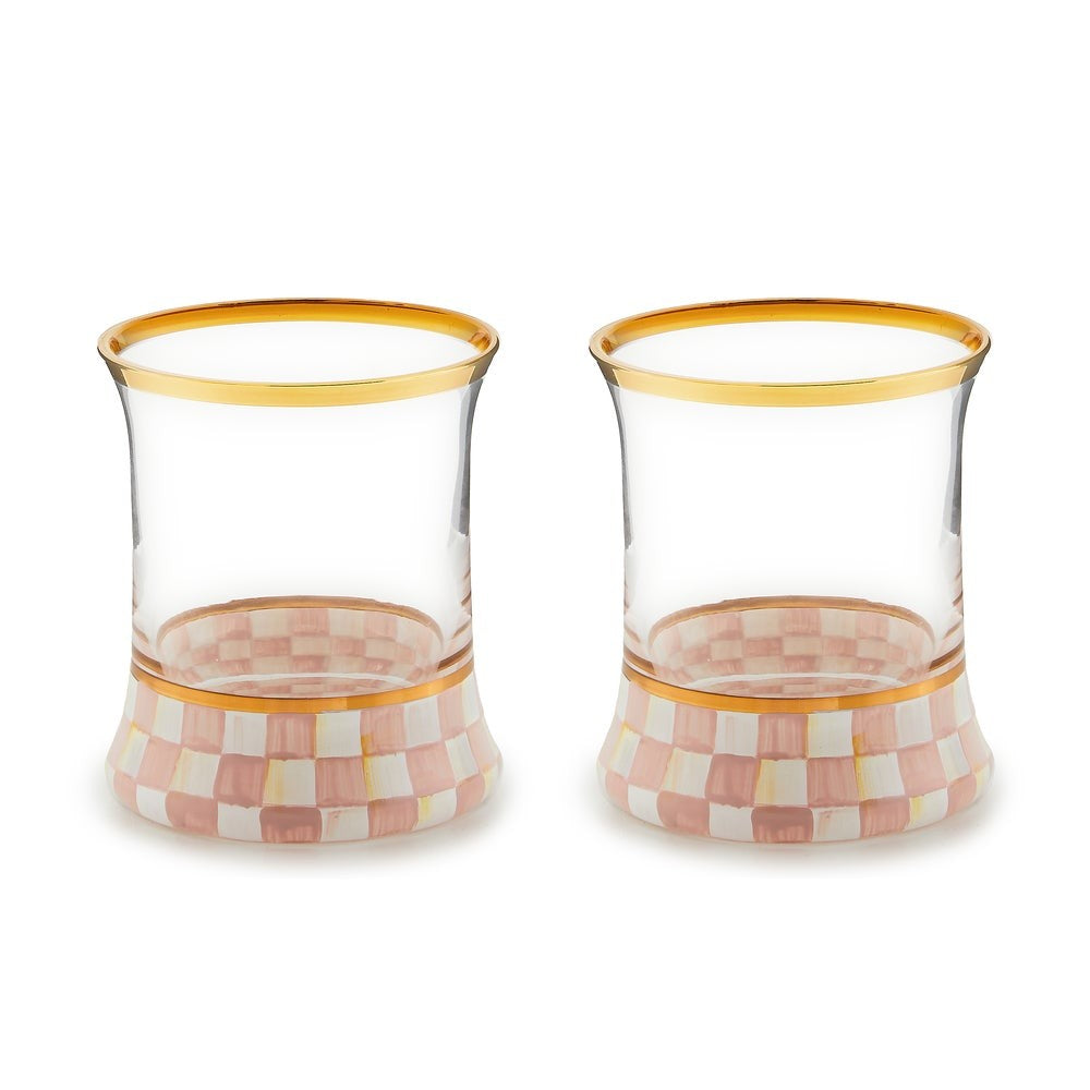 MACKENZIE-CHILDS Mackenzie-chilllds Rosy Check Glassware - Image 5