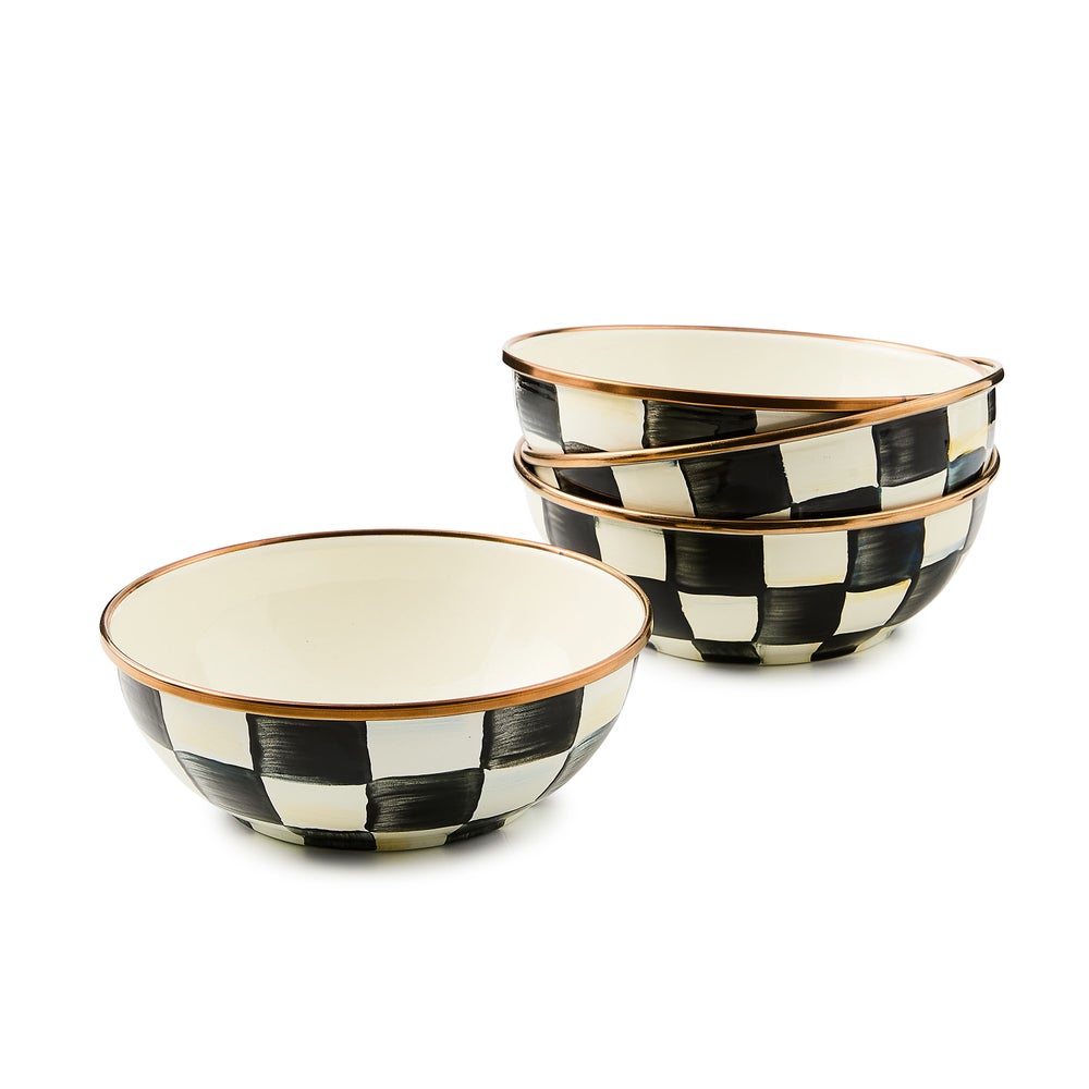 MACKENZIE-CHILDS Mackenzie-chilllds Enamel Everyday Bowls, Set of 4