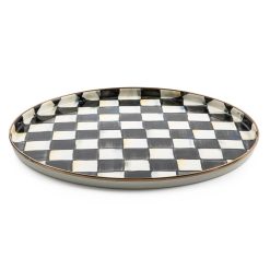 Alternative view of Check Enamelware Round Tray