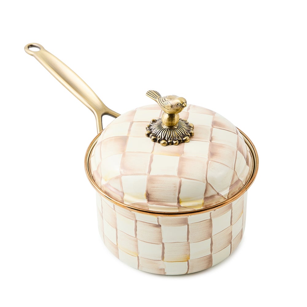 MACKENZIE-CHILDS Mackenzie-chilllds Mocha Check Cookware - Image 16