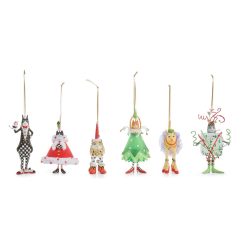 MACKENZIE-CHILDS Mackenzie-chilllds Patience Brewster Mini Cat & Dog Ornament Set