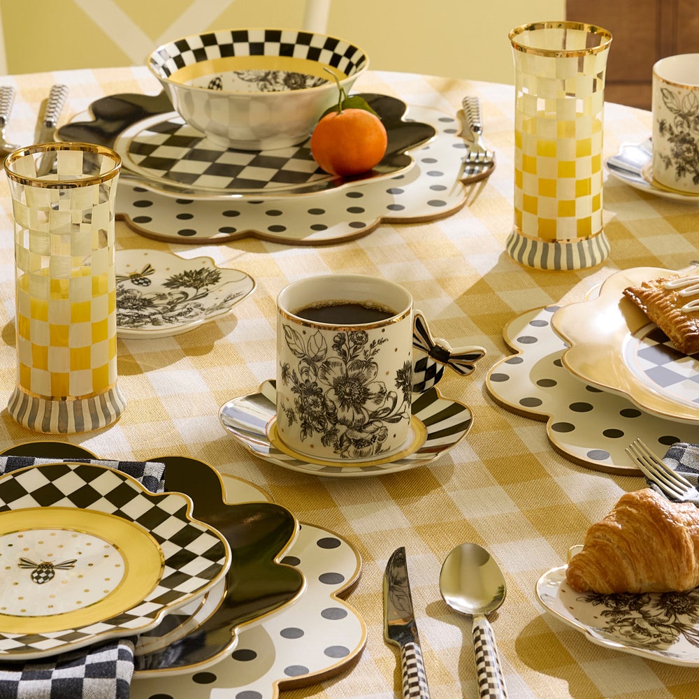 Bee Toile Mug & Saucer Set - Image 2
