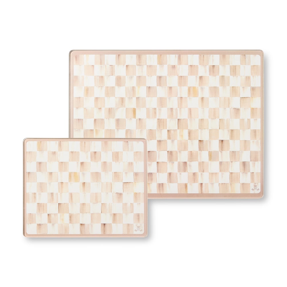 Check Glass Cutting Board, Set of 2 - Image 5