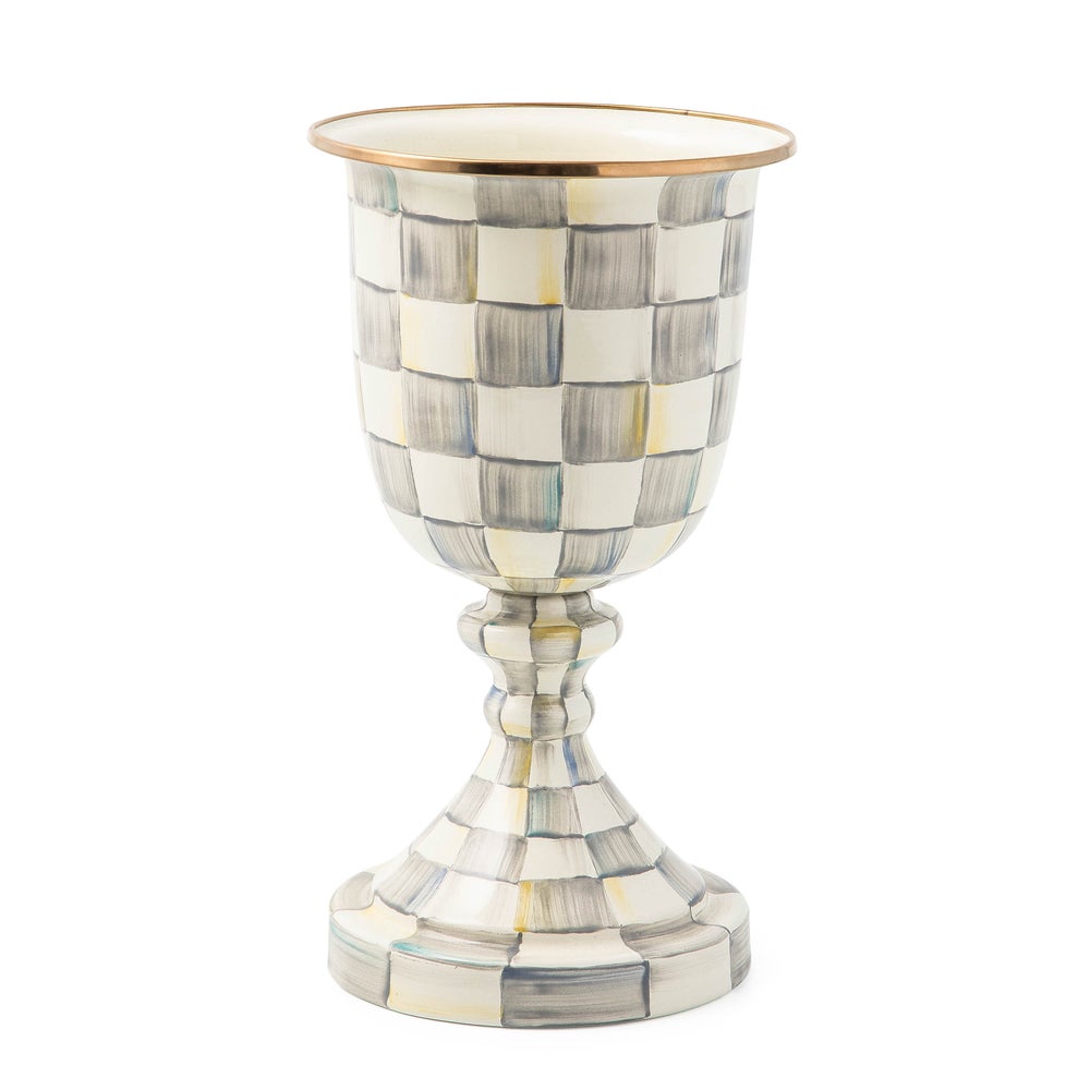 MACKENZIE-CHILDS Mackenzie-chilllds Enamel Pedestal Vase - Image 3