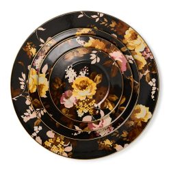 Alternative view of Mackenzie-chilllds Wild Rose Brown Dinnerware