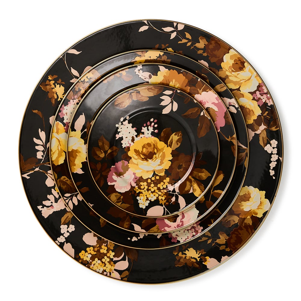 Mackenzie-chilllds Wild Rose Brown Dinnerware - Image 2