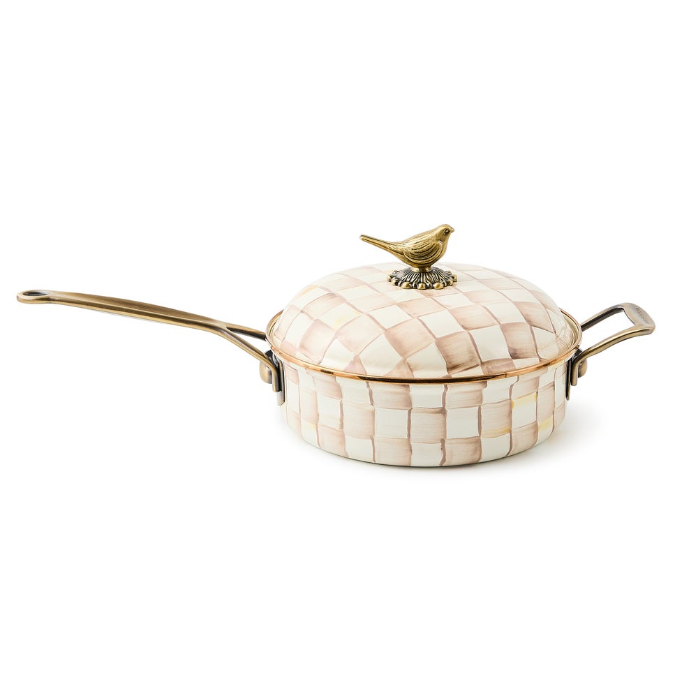 MACKENZIE-CHILDS Mackenzie-chilllds Mocha Check Cookware - Image 13