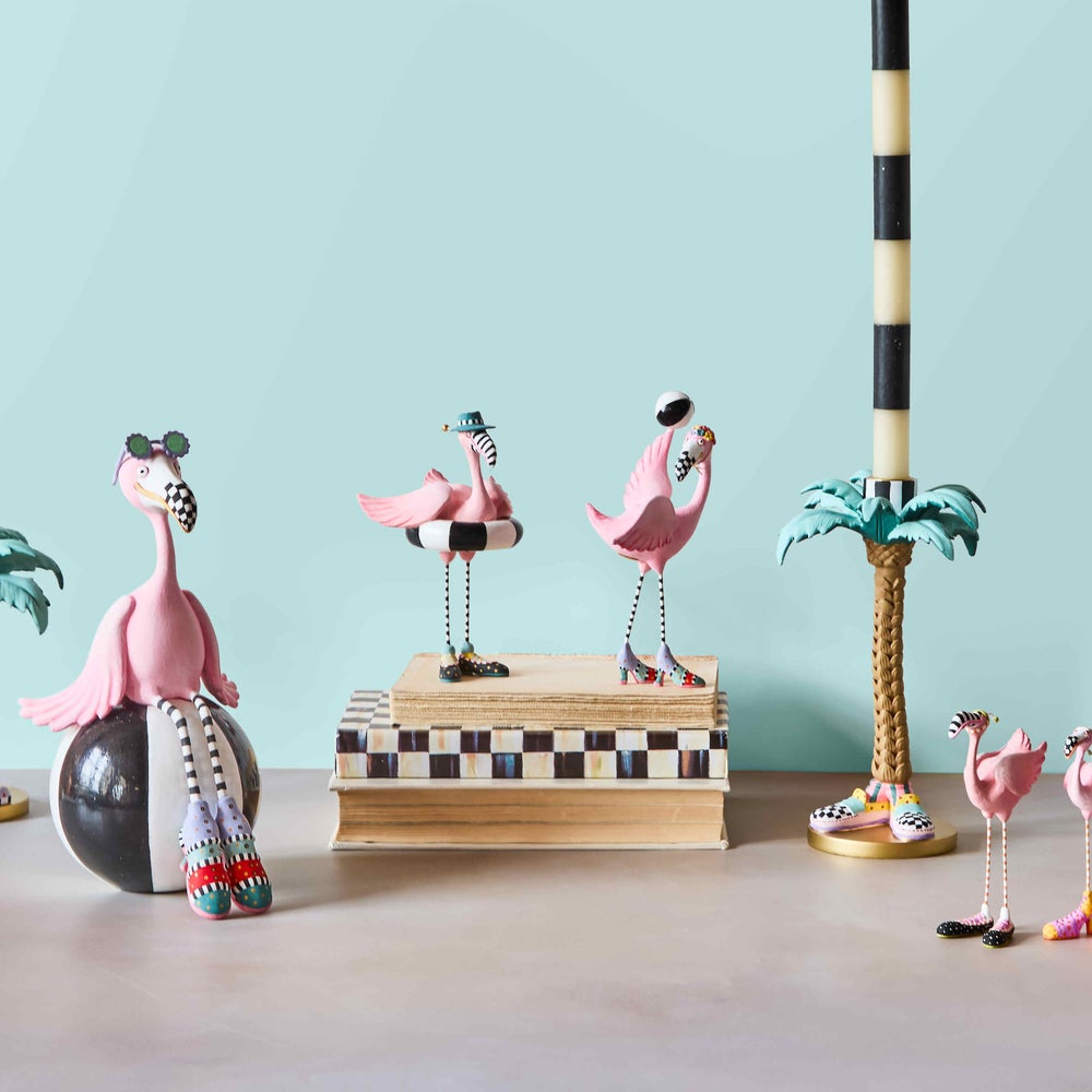 MACKENZIE-CHILDS Mackenzie-chilllds Patience Brewster Sheila and Sheldon Flamingo Figurines - Image 4