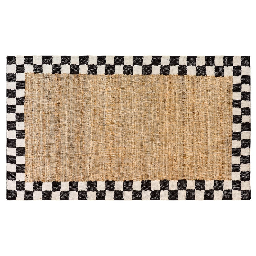 Check Jute Rug - Image 4