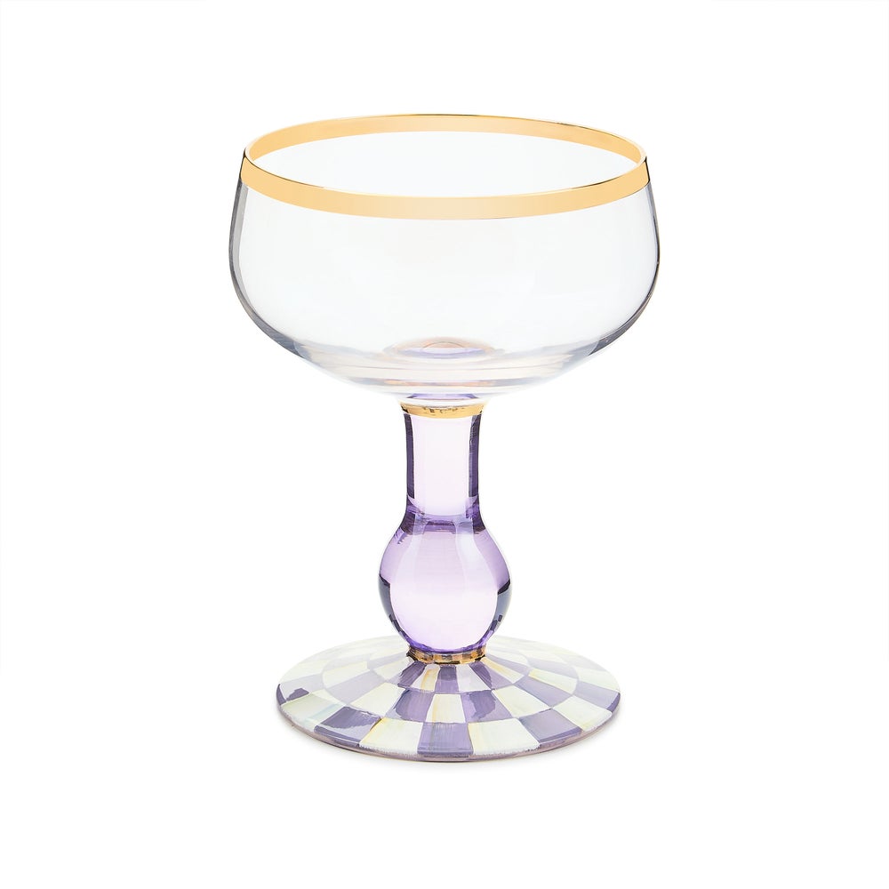 Mackenzie-chilllds Violet Check Glassware - Image 2