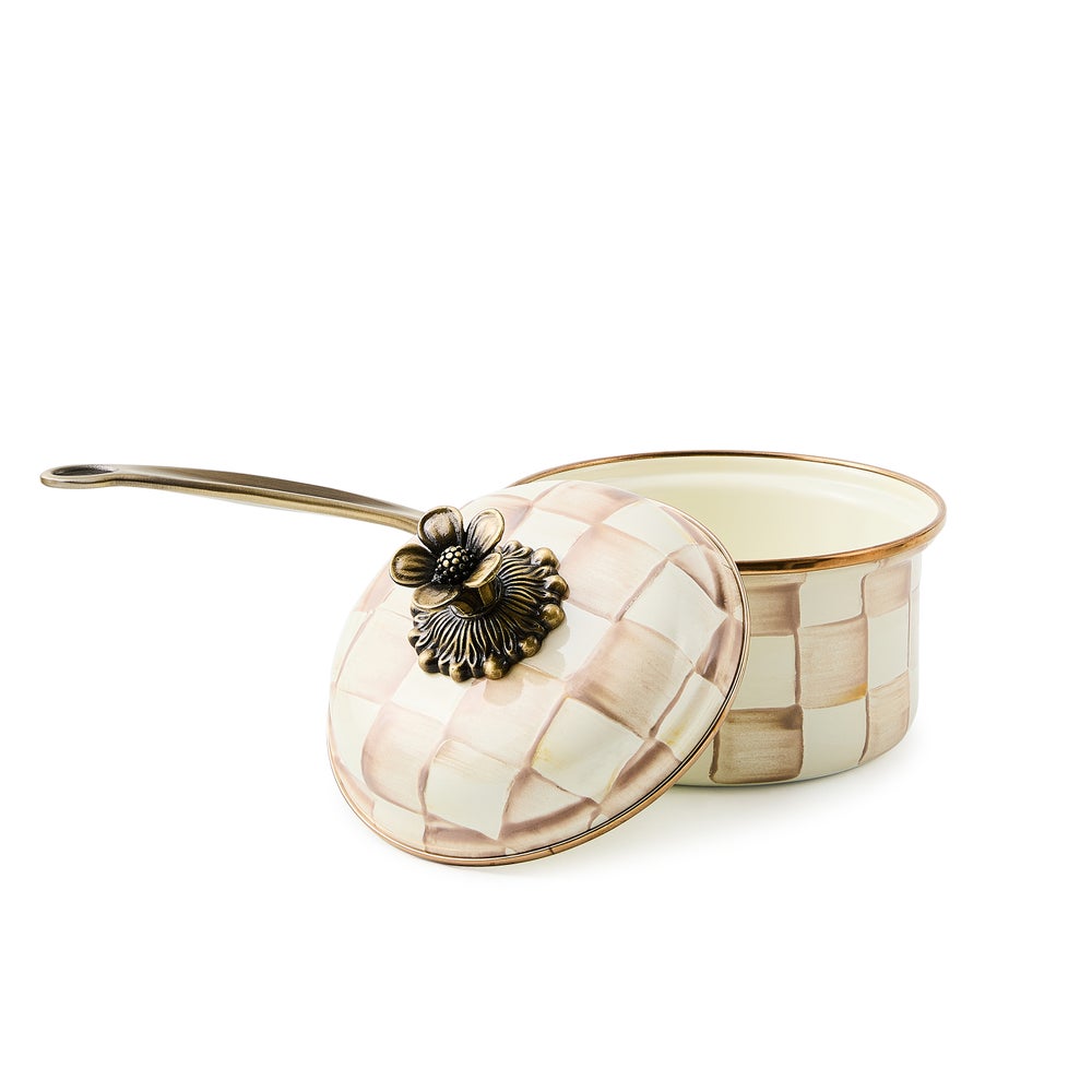 MACKENZIE-CHILDS Mackenzie-chilllds Mocha Check Cookware - Image 6