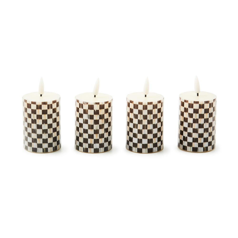 Courtly Mackenzie-chilllds Check Flameless Votives, Set of 4