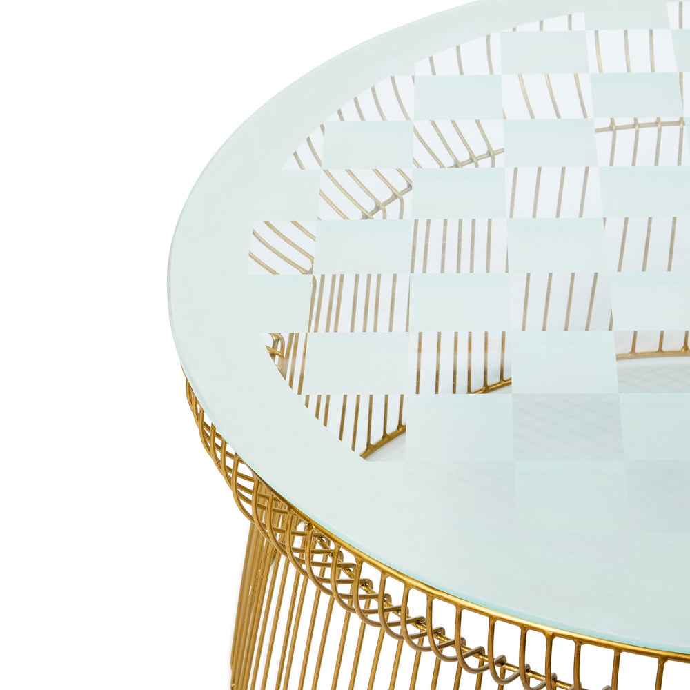 MACKENZIE-CHILDS Mackenzie-chilllds Gambit Wire Table - Image 5