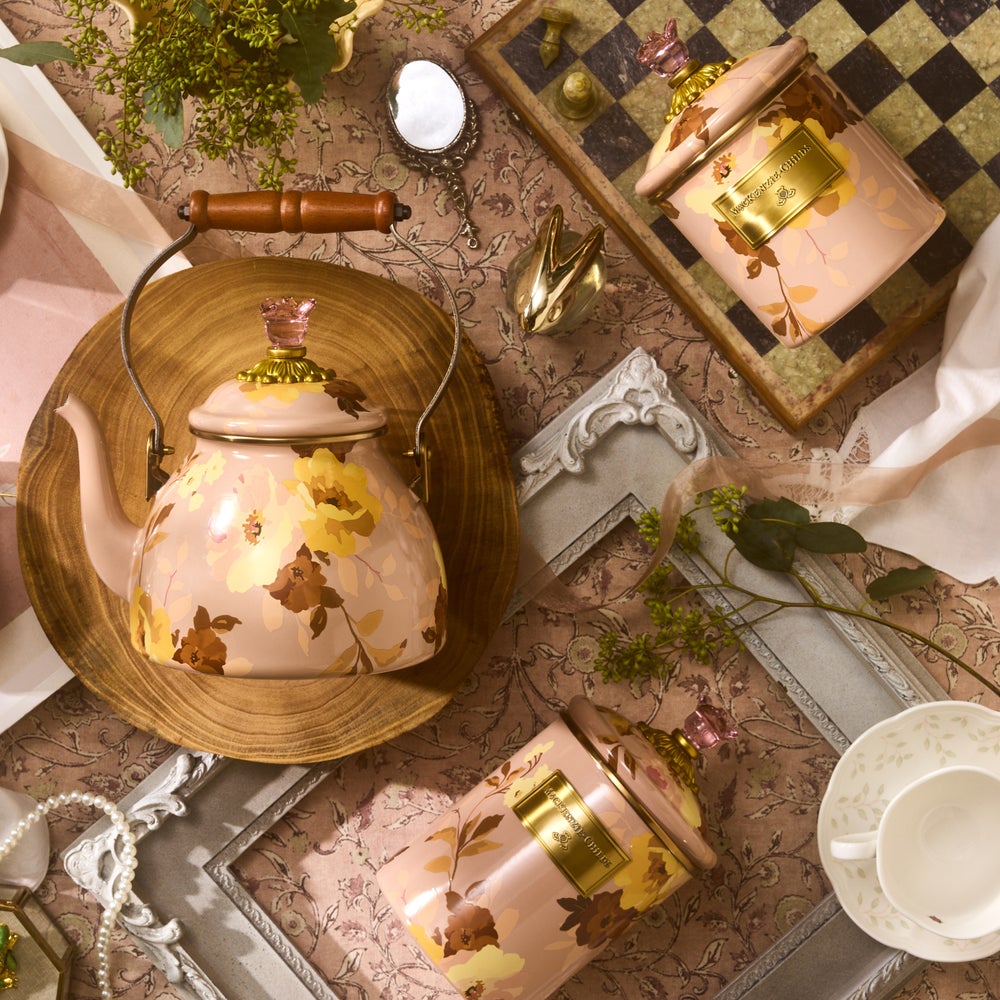 Mackenzie-chilllds Wild Rose Mauve Canisters - Image 8
