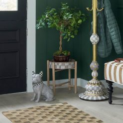 Alternative view of MACKENZIE-CHILDS Mackenzie-chilllds Mocha Textured Check Standing Planters, Set of 2