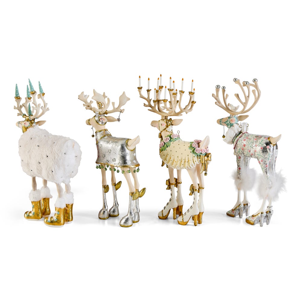 MACKENZIE-CHILDS Mackenzie-chilllds Patience Brewster Moonbeam Reindeer Figure Set-B - Image 7