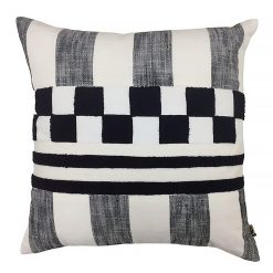 Alternative view of Checks and Stripes Throw Pillow