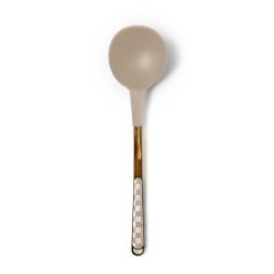 Alternative view of MACKENZIE-CHILDS Mackenzie-chilllds Mocha Check Kitchen Utensils