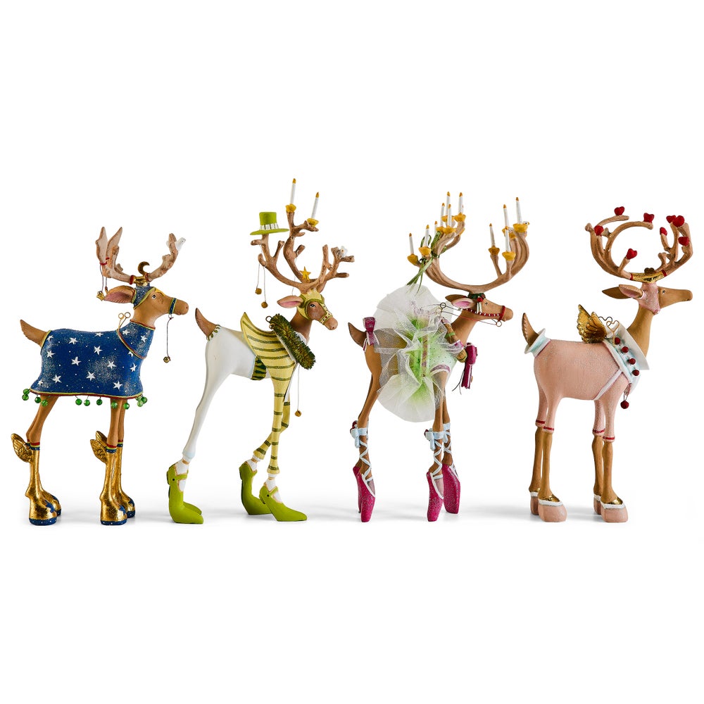 MACKENZIE-CHILDS Mackenzie-chilllds Patience Brewster Dash Away Reindeer Figure Set-B - Image 6