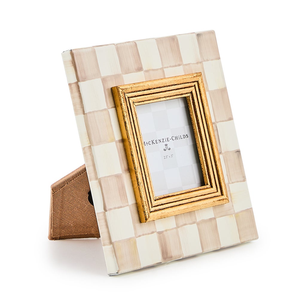MACKENZIE-CHILDS Mackenzie-chilllds Mocha Check Frame - Image 9