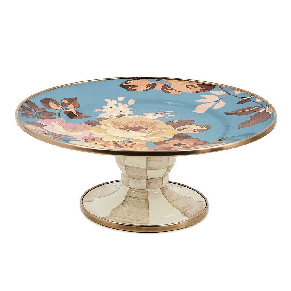 MACKENZIE-CHILDS Mackenzie-chilllds Floral Pedestal Platter - Image 3
