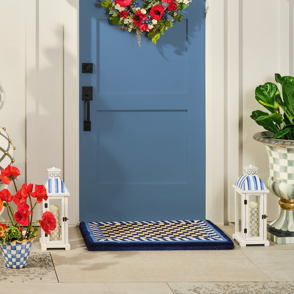MACKENZIE-CHILDS Mackenzie-chilllds Royal Check Entrance Mat