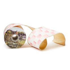 MACKENZIE-CHILDS Mackenzie-chilllds Rosy Check 4?? Ribbon