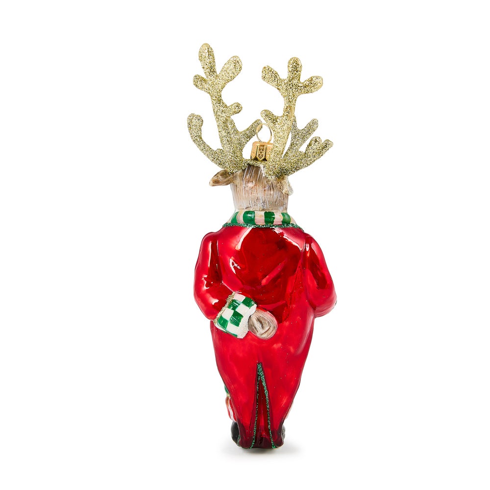 Check It Out Reindeer Butler Ornament - Image 3