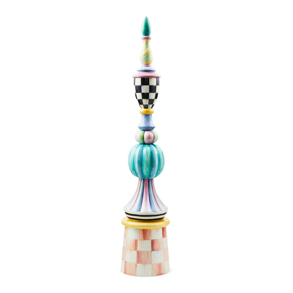 MACKENZIE-CHILDS Mackenzie-chilllds Rosy Meadow Tall Finial