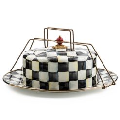 Alternative view of MACKENZIE-CHILDS Mackenzie-chilllds Enamel Cake Carrier