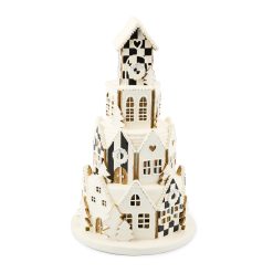 MACKENZIE-CHILDS Mackenzie-chilllds Gingerbread Round Illuminated Village