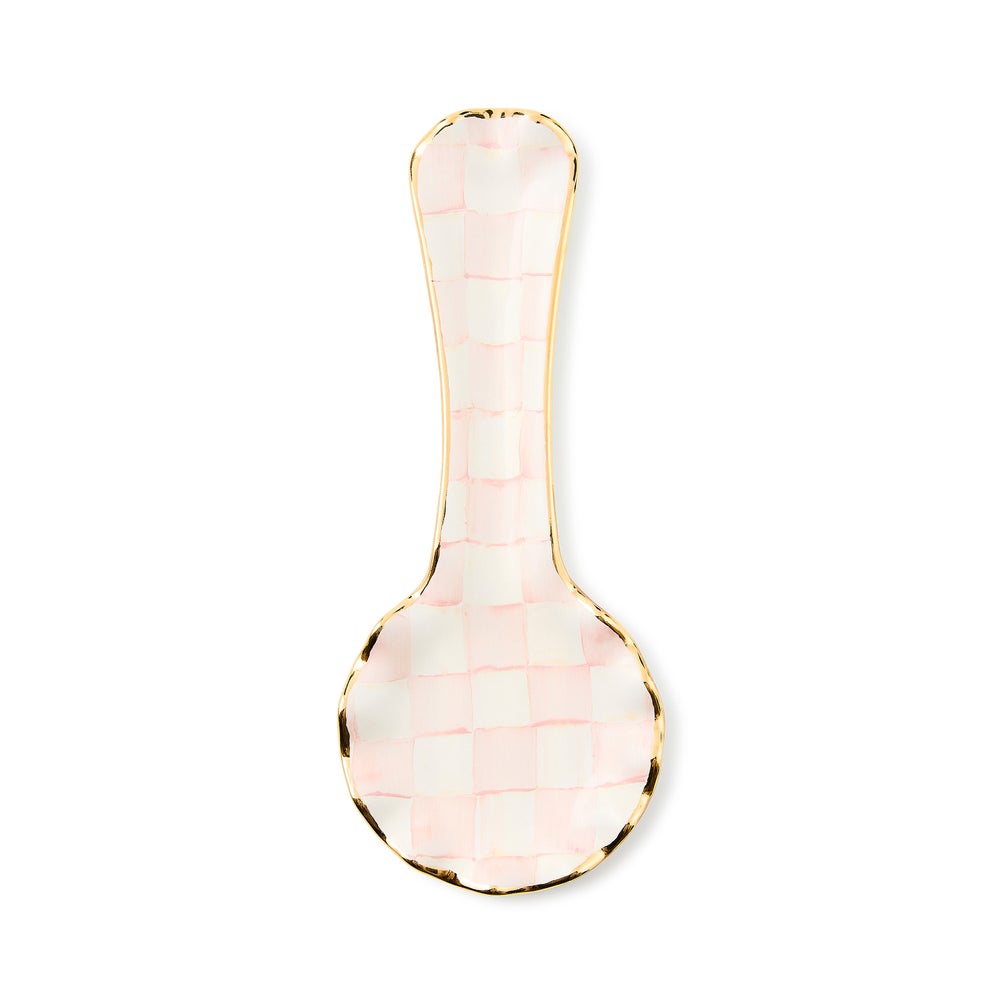 Check Ceramic Spoon Rest - Image 5