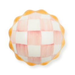 MACKENZIE-CHILDS Mackenzie-chilllds Rosy Check Petit Four Round Knob