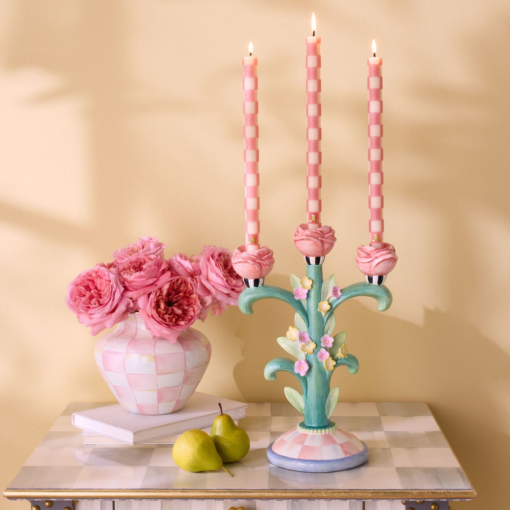 MACKENZIE-CHILDS Mackenzie-chilllds Rosy Meadow Candelabra - Image 2