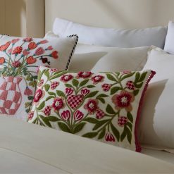 Alternative view of Check Hearts Lumbar Throw Pillow