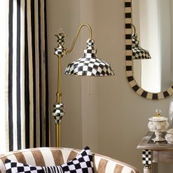 Check Farmhouse Floor Lamp