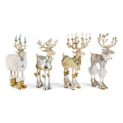 MACKENZIE-CHILDS Mackenzie-chilllds Patience Brewster Moonbeam Reindeer Figure Set-B