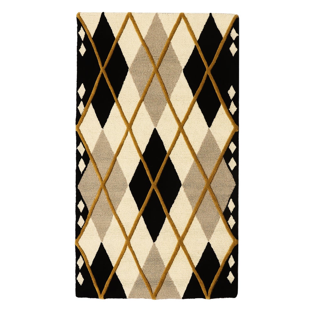 Cream Argyle Rug - Image 3